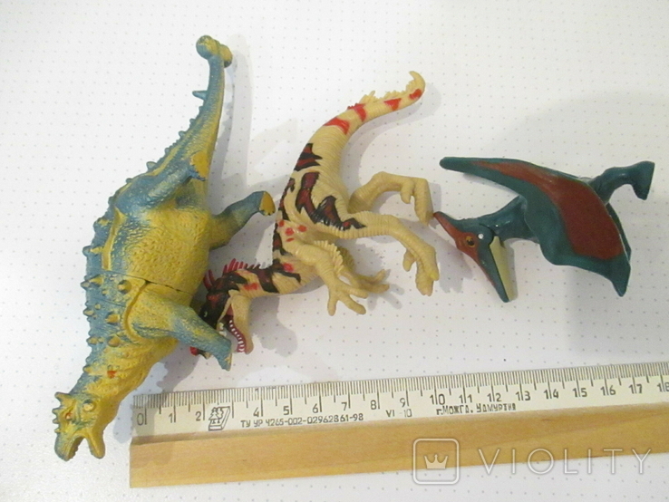 Динозавры разные 3 шт. одним лотом, фото №7