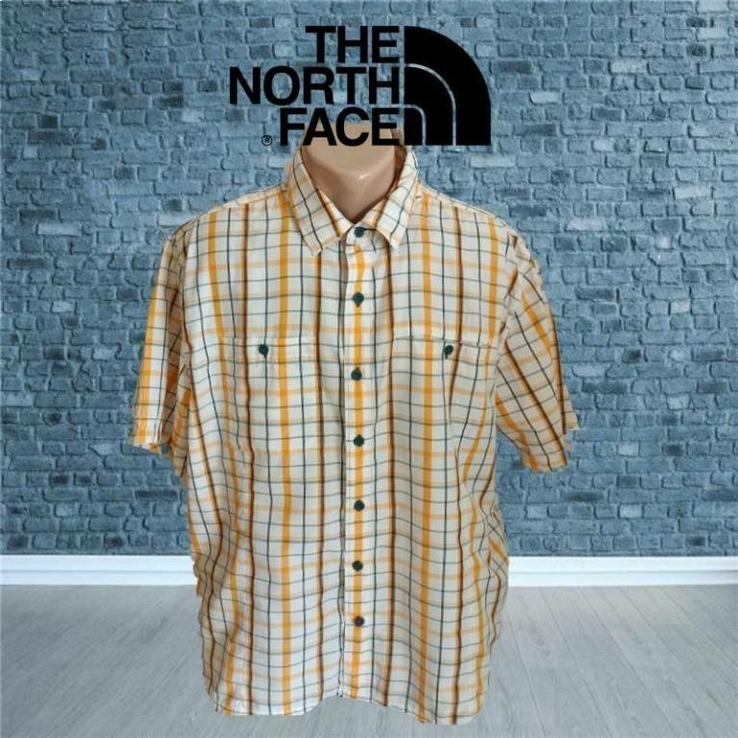 The North Face оригинал треккинговая мужская рубашка короткий рукав с лиоцелом, numer zdjęcia 2