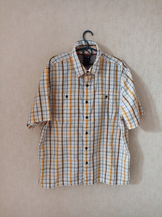 The North Face оригинал треккинговая мужская рубашка короткий рукав с лиоцелом, фото №6