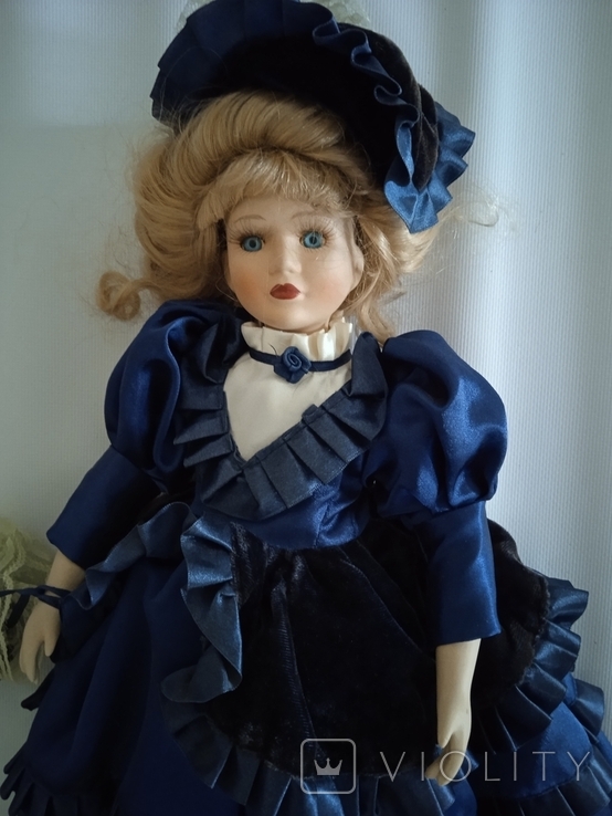 Фарфорова лялька. 43 см, фото №4