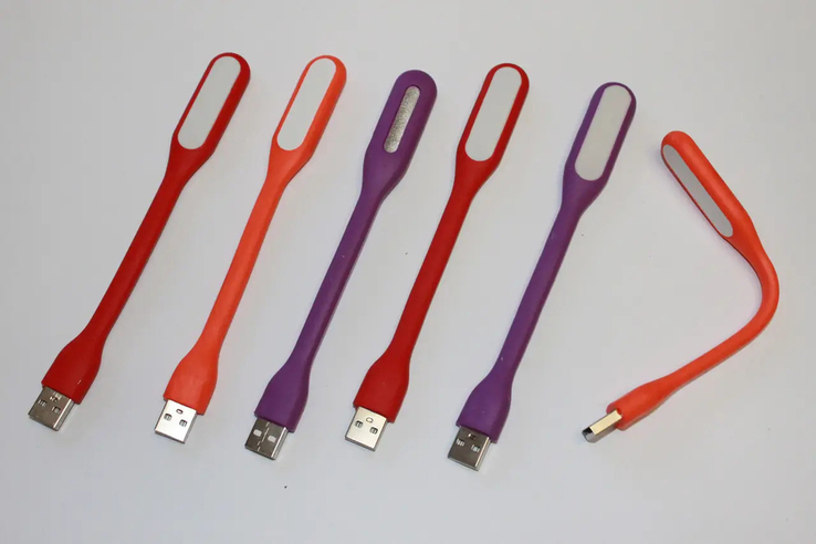 Міні USB LED гнучкий ліхтарик-лампа для ноутбука,комп'ютера,повербанка,нічник 1 штука, photo number 2