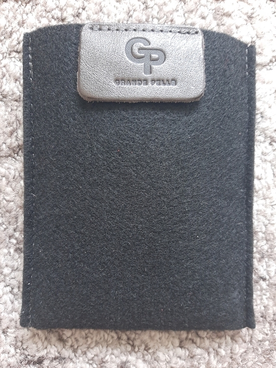 Затискач для купюр з монетницею Grande Pelle Onda 115х80 мм глянцева шкіра Коричневий, photo number 9