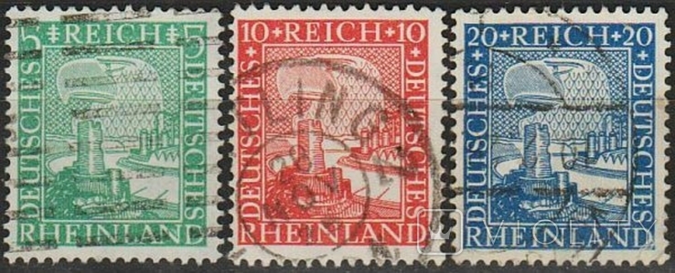 1925 - Німеччина - 1000 років Рейнланда Mi.372-74 2,40 Євро