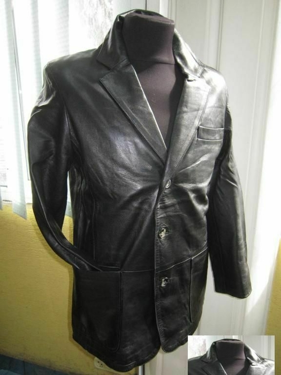 Легенька шкіряна чоловіча куртка- піджак Jefry West. Італія. 52р. Лот 1093, photo number 2
