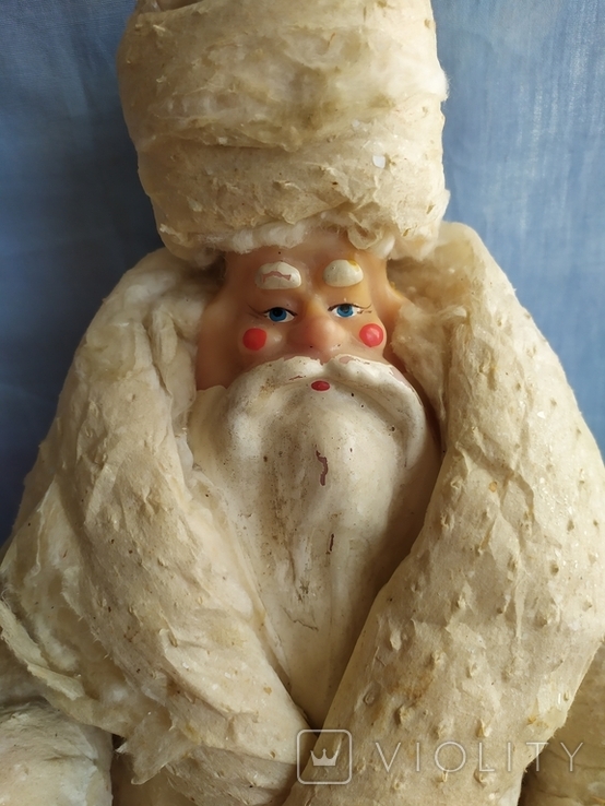 Дед Мороз большой фигурка из ваты, фото №3