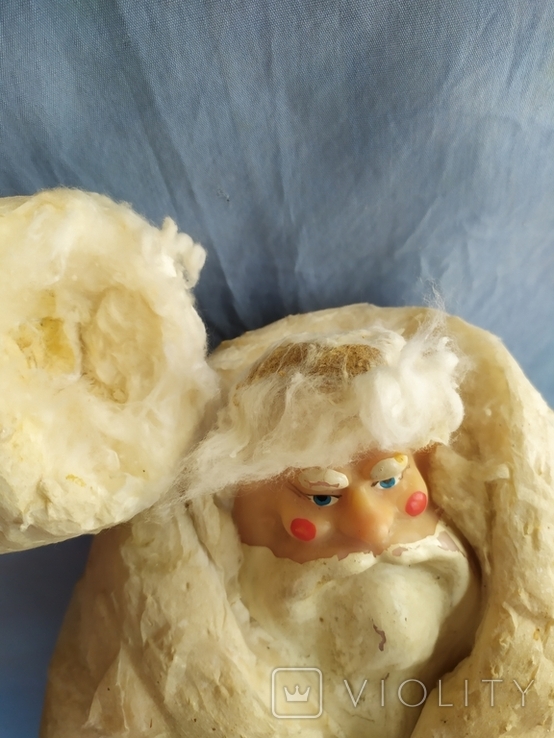 Дед Мороз большой фигурка из ваты, фото №5