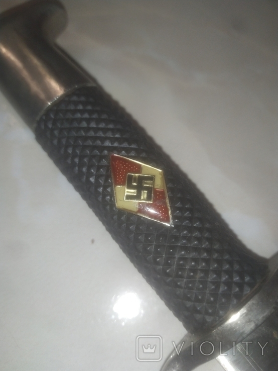  Нож Гитлерюгенд с ножнами и защипом на пояс, фото №3
