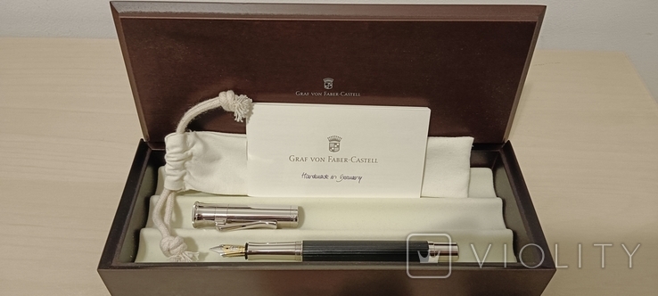 Étui à Stylos Graf Von Faber-Castell En Cuir Marron - Trois Places, Occasion, Prestige