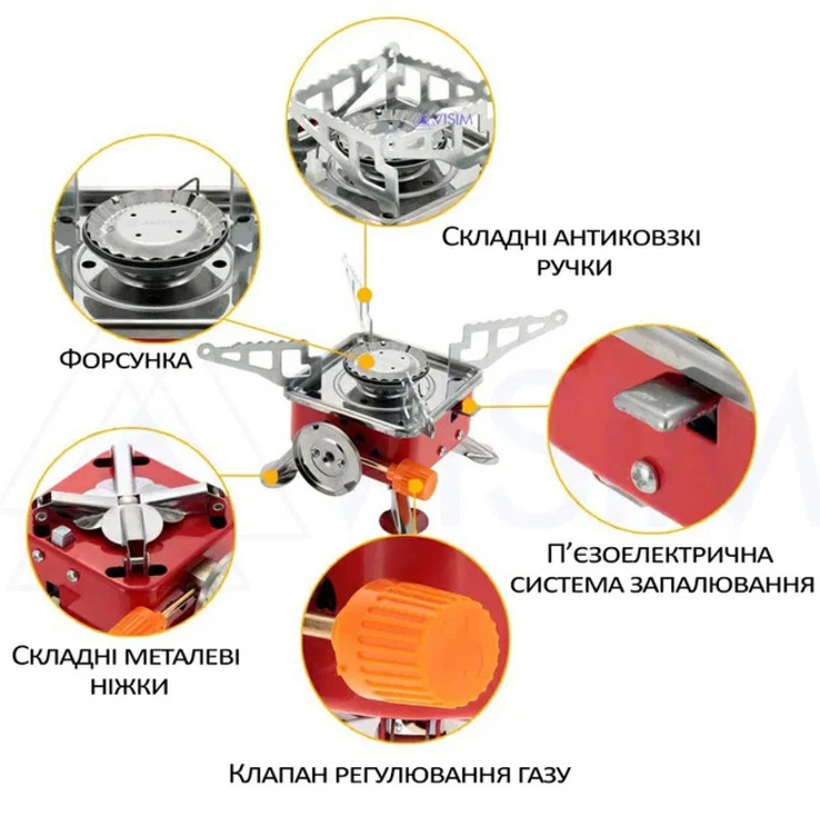 Туристична газова плита з балоном Kovar K-202, photo number 5