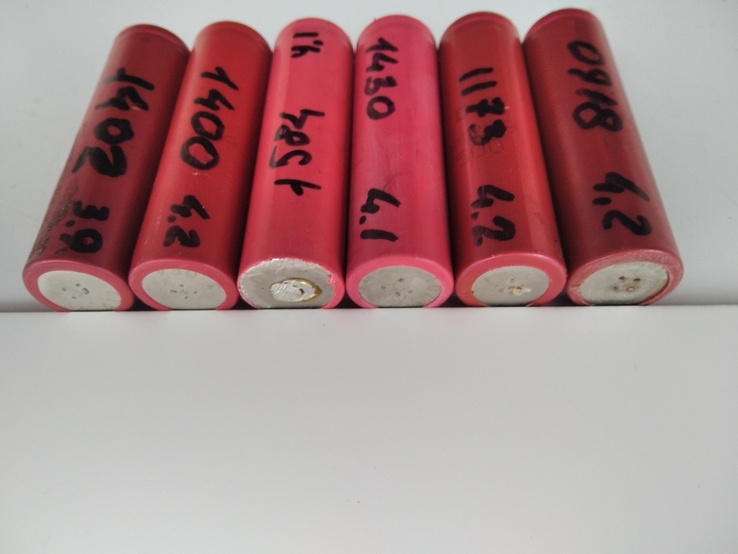 Акумулятори, тип 18650 (червоні) 6шт., фото №4