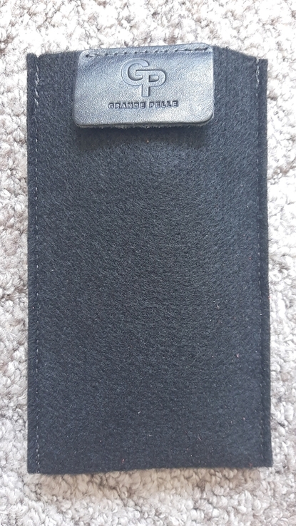 Ключниця на кнопках Grande Pelle 110х50 мм глянцева шкіра чорний, фото №7