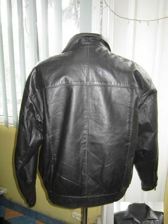 Крута шкіряна чоловіча куртка- бомбер CLASSIC LEATHER, C&amp;A. 62р. Лот 1095, numer zdjęcia 4