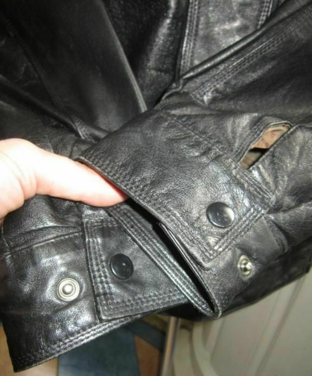 Крута шкіряна чоловіча куртка- бомбер CLASSIC LEATHER, C&amp;A. 62р. Лот 1095, numer zdjęcia 7