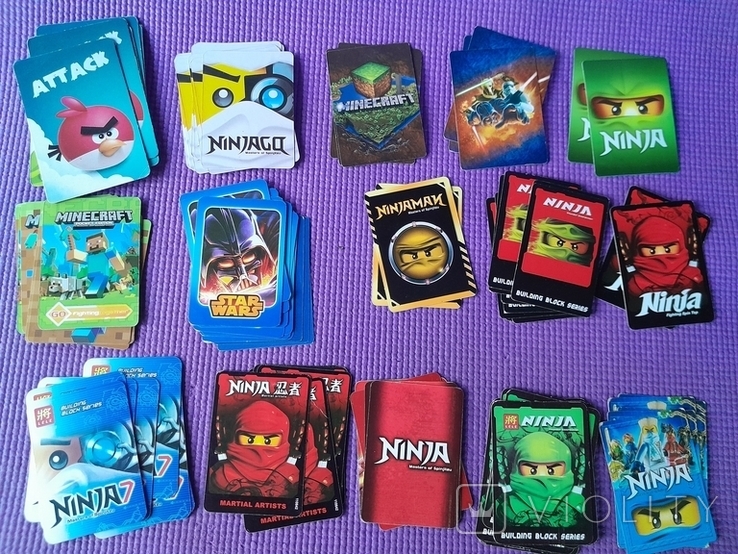Картки різні Ninja, Ninjago, Ninjamak, Ninja7, Attack, Star wars ...94 у лоті, фото №2