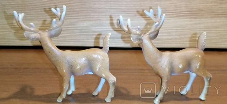 Статуетки пари оленів гумові пластикові Schleich, фото №4
