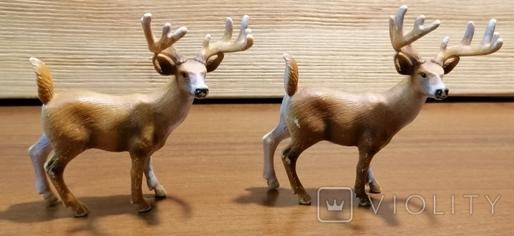 Статуетки пари оленів гумові пластикові Schleich, фото №6