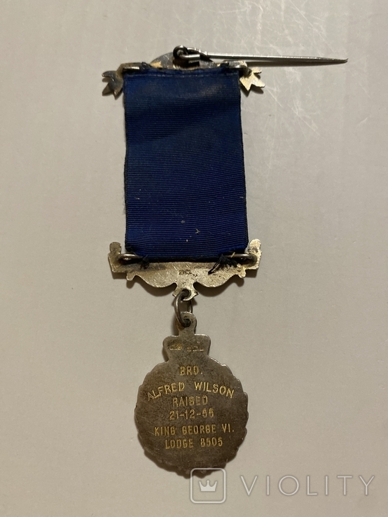 Масонская медаль. Серебро. 1955 год, фото №3