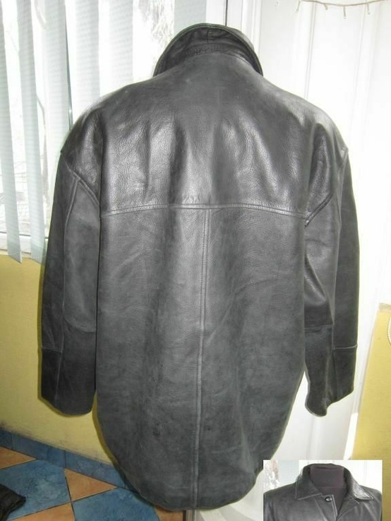 Велика шкіряна чоловіча куртка TRAPPER. 64р. Лот 1105, фото №5