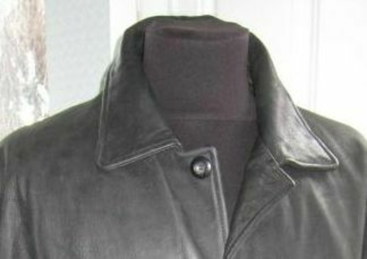 Велика шкіряна чоловіча куртка TRAPPER. 64р. Лот 1105, фото №11
