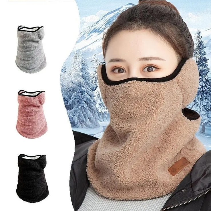 Тёплый шарф для шеи и лица с плотной защитой от холода, фото №2