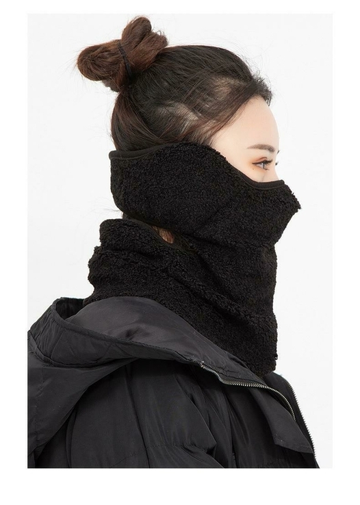 Тёплый шарф для шеи и лица с плотной защитой от холода, фото №7