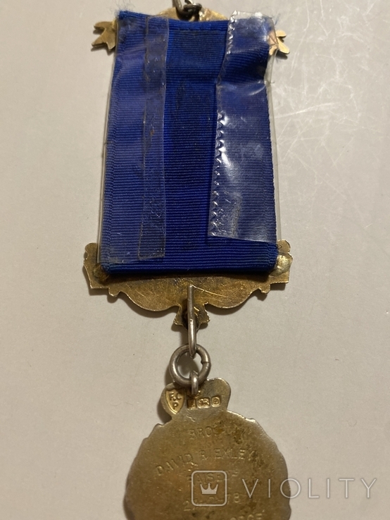 Масонская медаль. Серебро. 1978 год, фото №8