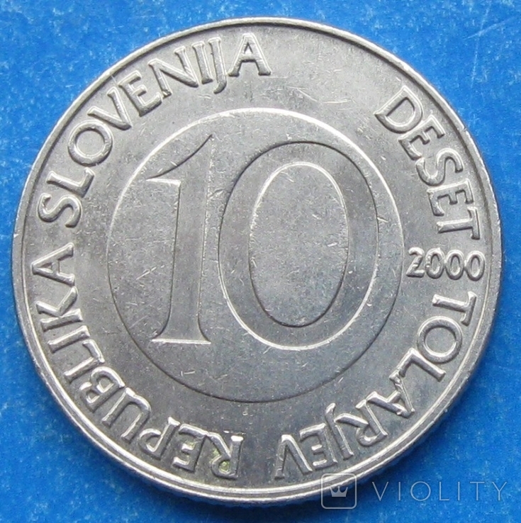 Словения 10 толаров 2000, фото №3