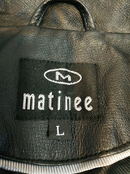 Нова шкіряна чоловіча утеплена куртка MATINEE p-p L, numer zdjęcia 9