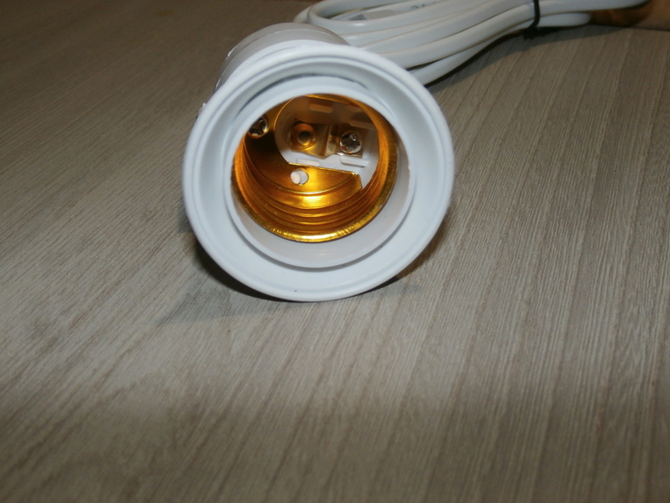 Світильник з шнуром на 2,1 м та вимикачем 220В, фото №5