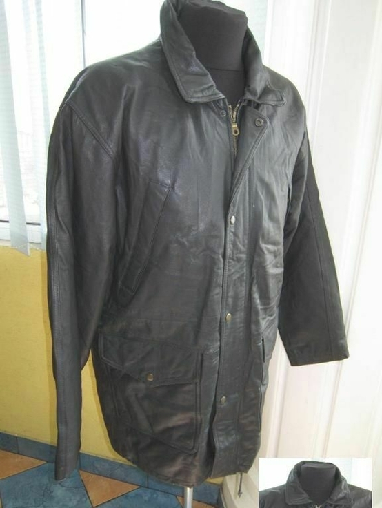 Велика чоловіча шкіряна куртка HENRY MORELL. 64р. Лот 464, фото №2