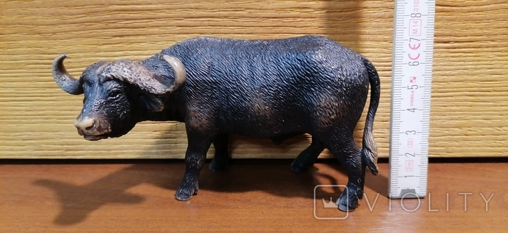 Статуетка: африканський буйвол гумовий пластик Schleich, фото №2