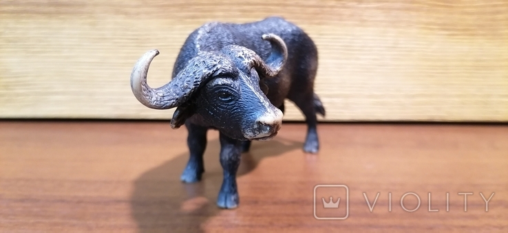 Статуетка: африканський буйвол гумовий пластик Schleich, фото №3