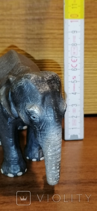 Статуетка африканський слон гумовий пластиковий Schleich, фото №3