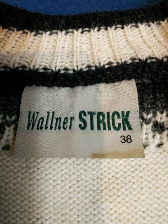 Елегантний святковий зимній светр WALLER STRICK унісекс Австрія вовна р-р 38(S-M), фото №8