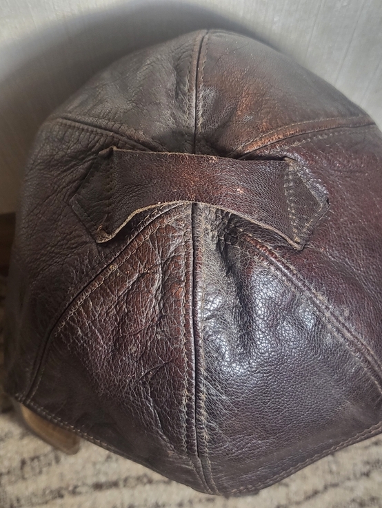Шапка шлем кожаный авиатора, numer zdjęcia 9