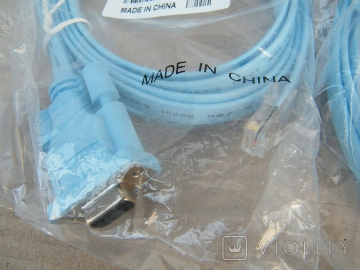 Кабель Cisco Switch Router Console Cable RJ45 to DB9 CabConsole (72-3383-01), фото №4