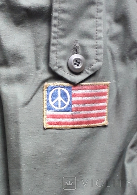 M-65, оригинал Alpha industries, из США, ветеран/Вьетнам-пацифист разм X-L, фото №7