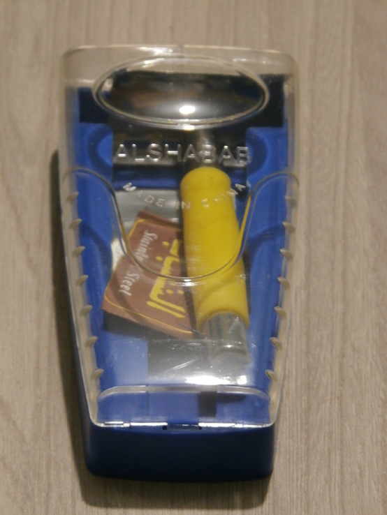 Многоразовый бритвенный станок металлический в коробке Alshabab MT-598 с мини зеркальцем, numer zdjęcia 2