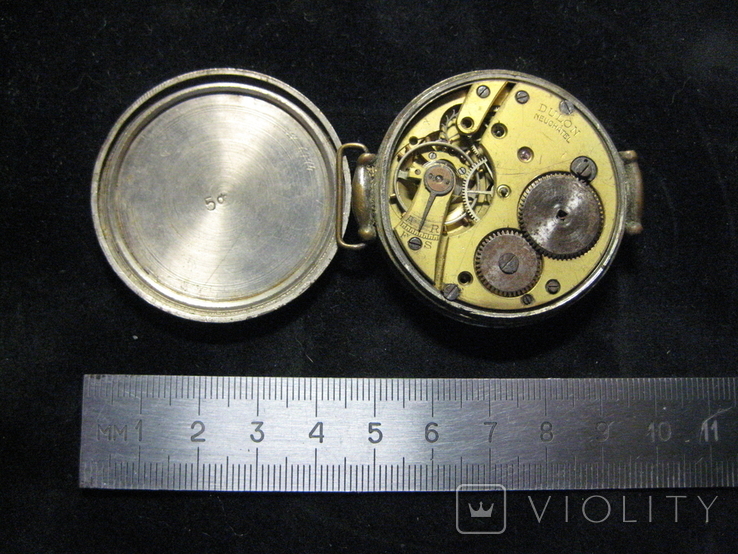 Швейцарские наручные часы "DULON NEUCHATEL" (под реставрацию) , начало ХХ века., фото №4