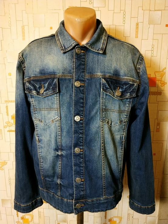 Куртка чоловіча джинсова VOGELE стрейч p-p S(ближче до М), фото №2