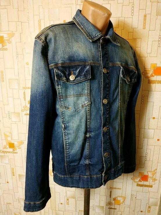 Куртка чоловіча джинсова VOGELE стрейч p-p S(ближче до М), фото №3