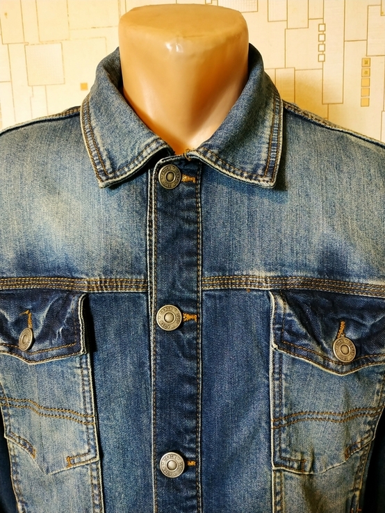Куртка чоловіча джинсова VOGELE стрейч p-p S(ближче до М), фото №4