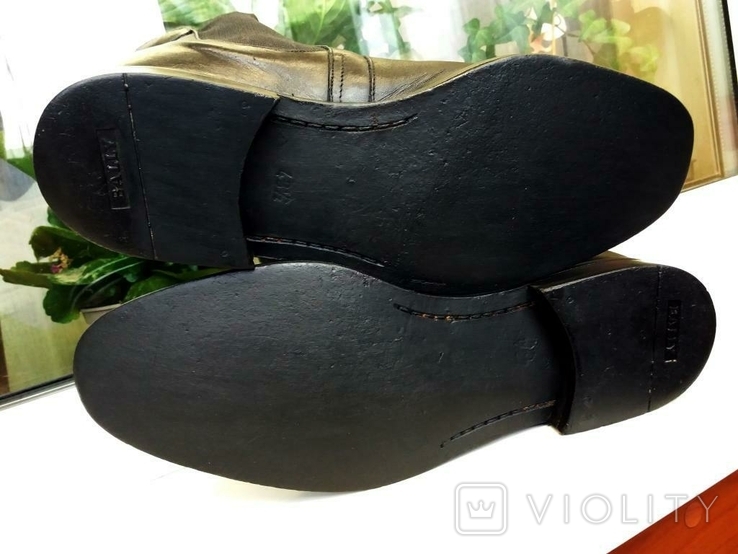Мягкие кожаные ботинки Премиум-класса BALLY Швейцария 43,5р, фото №8