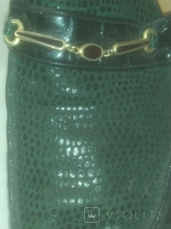 Туфли Gino Baracco мужские кожаные под крокодила с позолоченной пряжкой 44 Италия, фото №10