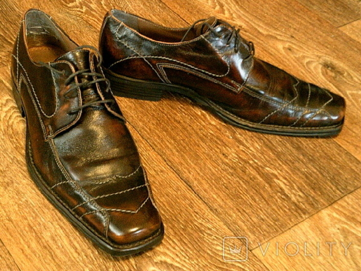 Roberto Santi - фірмові шкіряні бренд туфлі розм.43, фото №2