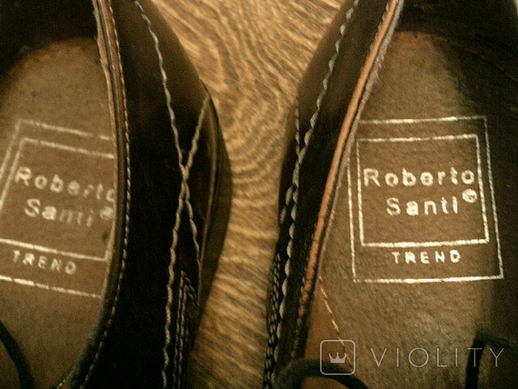 Roberto Santi - фірмові шкіряні бренд туфлі розм.43, фото №6