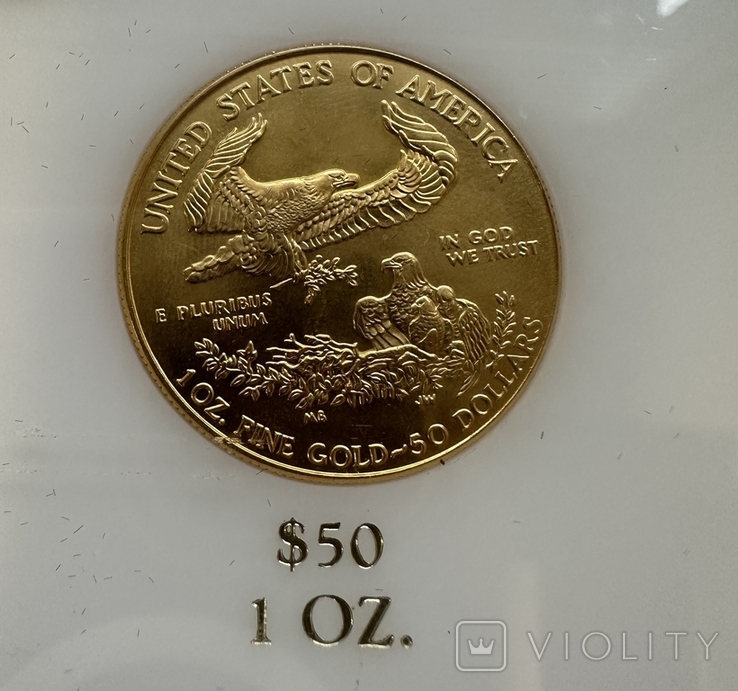 Набор из 4 монет 50;25;10;5 долларов 1994 года США, золото 62,74 грамма 917 ( 1,85 унции), фото №4