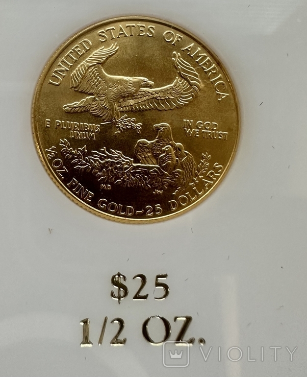 Набор из 4 монет 50;25;10;5 долларов 1994 года США, золото 62,74 грамма 917 ( 1,85 унции), фото №5