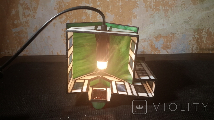 Настольный витражный светильник Домик Tiffany, фото №6