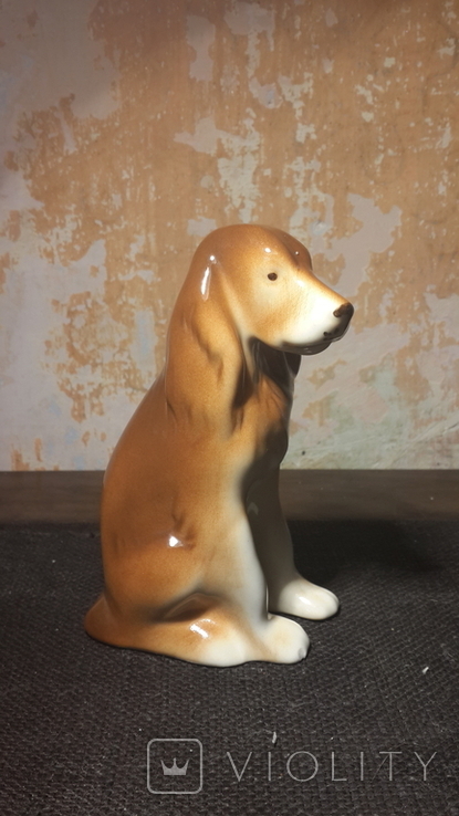  Статуэтка Охотничья собака. Royal Dux фарфор, фото №2